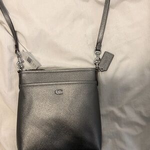 Coach crossbody, BRAND NEW WITH TAGS, silver